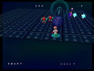 Robotron 64 (Europe) In game screenshot